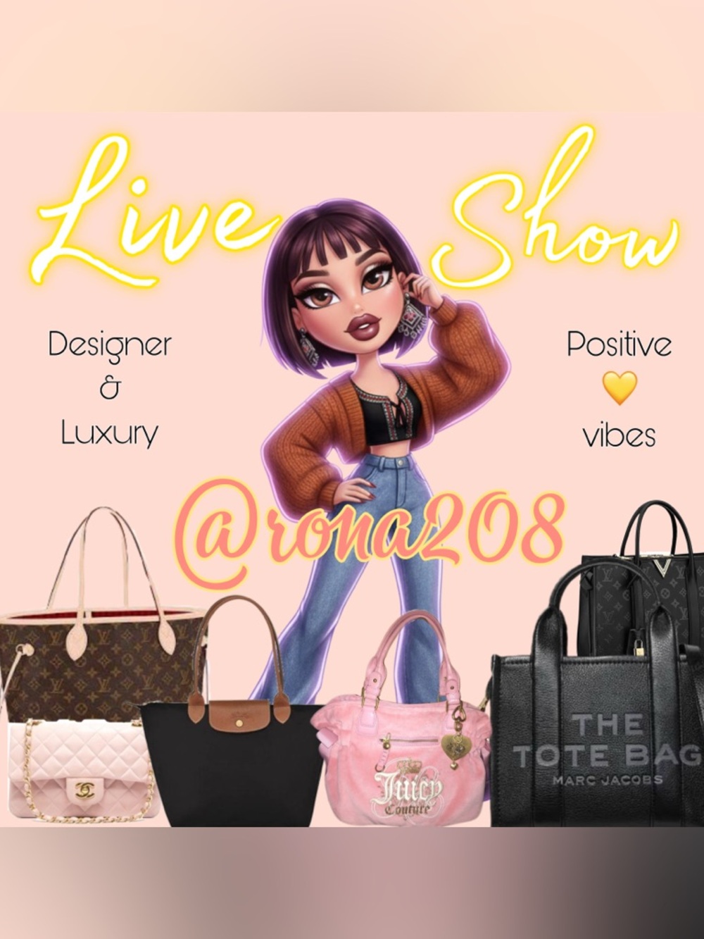 ⭐️ LIVE SHOW LISTING! Like this to be notified when I go live ⭐️ @rona208
